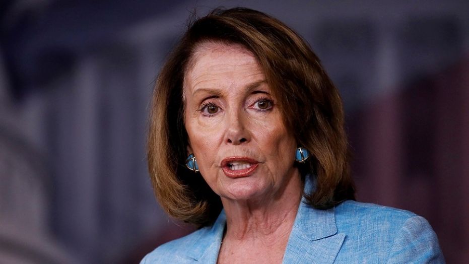House Minority Leader Nancy Pelosi speaks about the recent attack on the Republican congressional baseball team during her weekly press conference on Capitol Hill in Washington in June. 