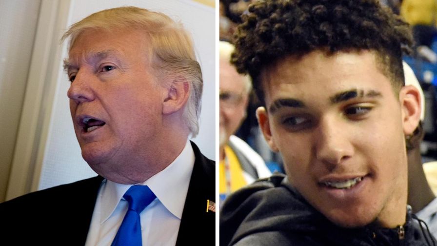 President Trump comments on release of LiAngelo Ball and 2 other UCLA Men's Basketball players who were arrested in China for allegedly shoplifting.
