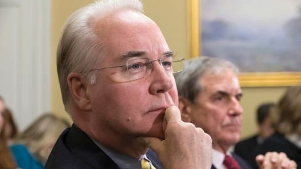 FILE - In this Jan. 5, 2016, file Rep. Tom Price, R-Ga., is seen on Capitol Hill in Washington. An orthopedic surgeon elected in 2004, Price has long been a conservative critic of Obamacare, arguing instead for as little government involvement as possible. He applies the same idea to criticisms of Medicare, the government insurance programs for older Americans, and Medicaid, government insurance for the poor and disabled.  (AP Photo/J. Scott Applewhite, File)