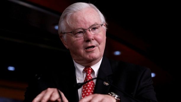 Rep. Joe Barton (R-TX), manager of the Republican Congressional Baseball team, speaks at a news conference about the recent shooting in Alexandria, Virginia, on Capitol Hill in Washington, U.S., June 14, 2017. REUTERS/Aaron P. Bernstein - RC13444B1310