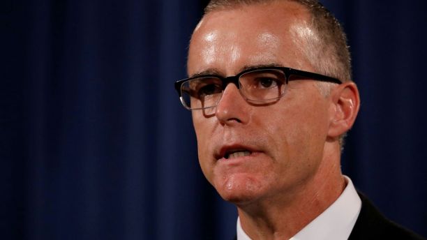 Acting FBI Director Andrew McCabe announces the results of the national health care fraud takedown during a news conference at the Justice Department in Washington, U.S., July 13, 2017. REUTERS/Aaron P. Bernstein - RC187D475C60