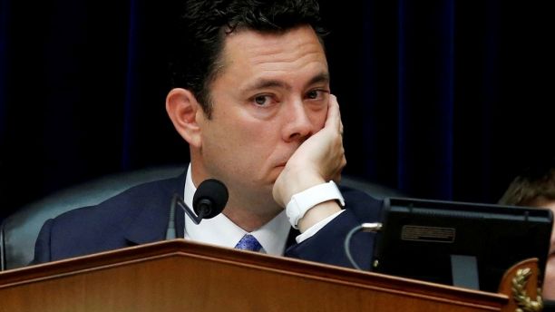 FILE PHOTO: House Oversight and Government Reform Committee Chairman Jason Chaffetz (R-UT) listens to testimony  during a committee hearing about the private email server of Democratic presidential nominee Hillary Clinton, used during her tenure as Secretary of State, on Capitol Hill in Washington, U.S., September 13, 2016. REUTERS/Jonathan Ernst/Files - RC14D8B14550