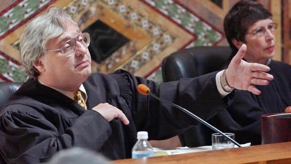 Judge Alex Kozinski, pictured here in 2003, is accused of sexual misconduct by six former clerks and externs.