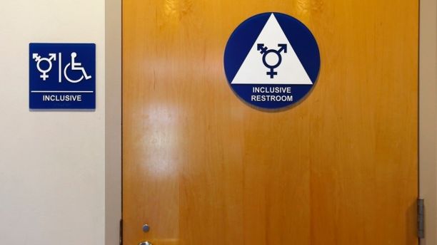 A gender-neutral bathroom is seen at the University of California, Irvine in Irvine, California September 30, 2014. The University of California will designate gender-neutral restrooms at its 10 campuses to accommodate transgender students, in a move that may be the first of its kind for a system of colleges in the United States.  REUTERS/Lucy Nicholson (UNITED STATES - Tags: EDUCATION SOCIETY POLITICS) - GM1EAA10JEQ01