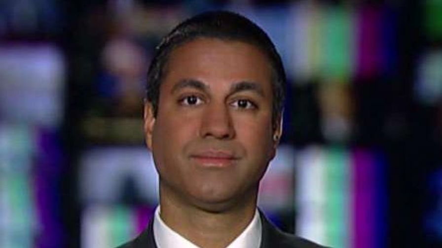 Ajit Pai responds after internet activists go to his property to protest plans to roll back Obama-era net neutrality rules.