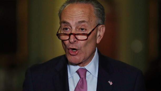Senate Minority Leader Chuck Schumer, D-N.Y., speaks during a news conference on Capitol Hill in Washington, Tuesday, June 27, 2017. In a bruising setback, Senate Republican leaders shelved a vote on their prized health care bill Tuesday until at least next month, forced to retreat by a GOP rebellion that left them lacking enough votes to even begin debate. (AP Photo/Carolyn Kaster)