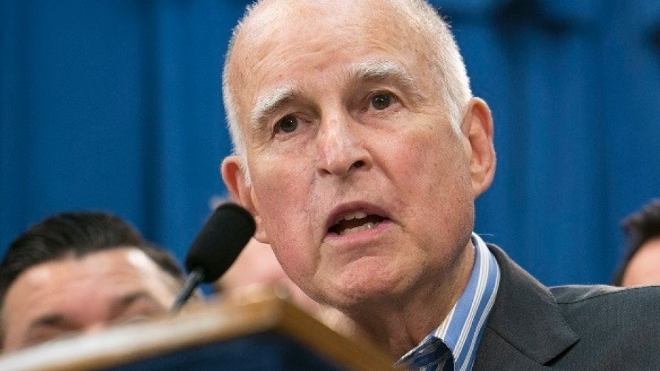 California Gov. Jerry Brown speaks at a news conference in Sacramento, Calif., July 17, 2017.