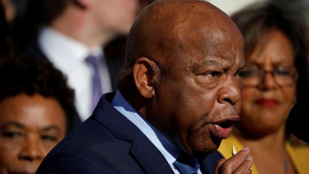 Rep. John Lewis (D-GA) speaks at a news conference about the recent shooting in Las Vegas outside the Capitol Building in Washington, U.S., October 4, 2017. REUTERS/Aaron P. Bernstein - RC1969CA4520