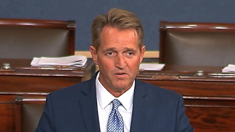 Jeff Flake, the Republican senator from Arizona speaks on the Senate Floor, criticizes current political climate, calls for a return to civility and announces he will not run for reelection.