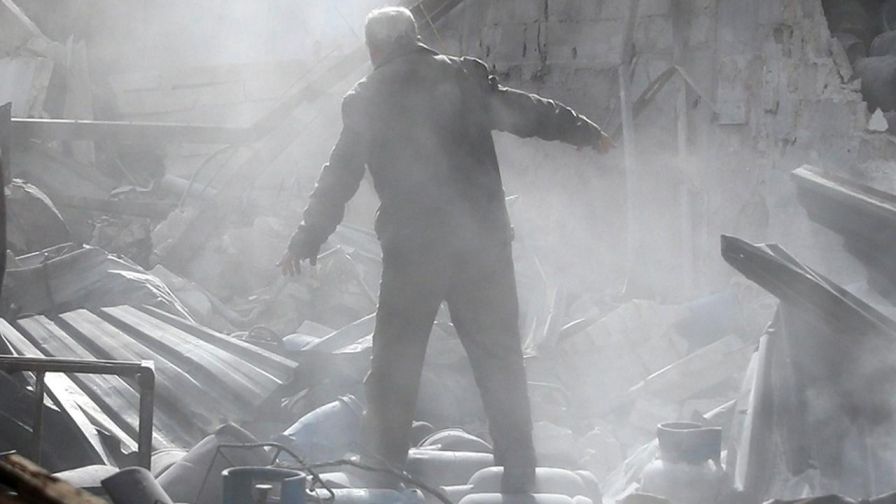Conor Powell reports on the deadly Russian airstrikes.