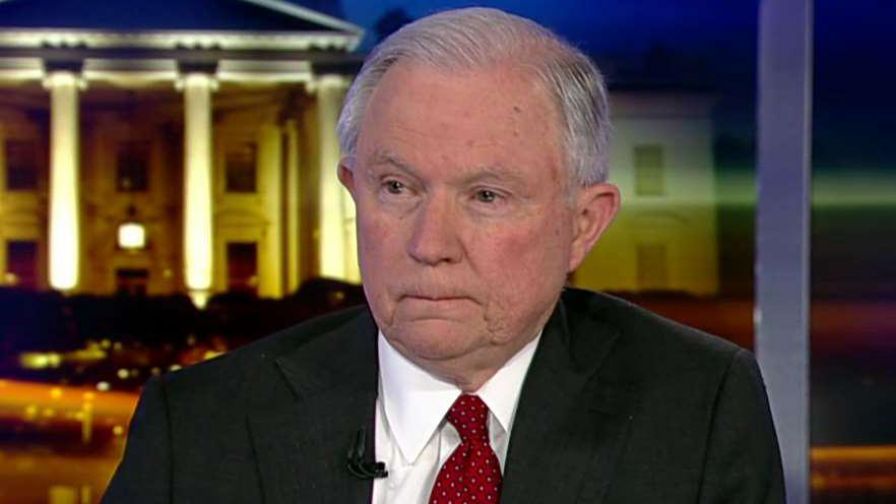 Attorney General Jeff Sessions on the Justice Department appealing a lower-court ruling that blocked the Trump administration from ending DACA and the new report and terrorism and immigrants. #Tucker
